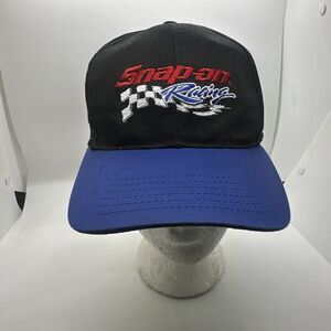 Snap On Racing Blue Black Snap Back Baseball Cap Official Hat